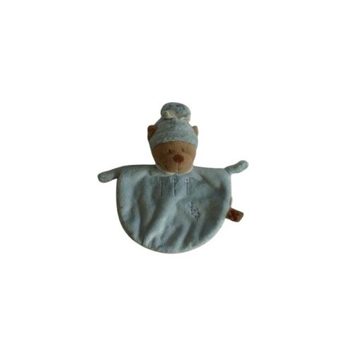 Doudou Ours Plat Bleu Très Bon État Nicotoy