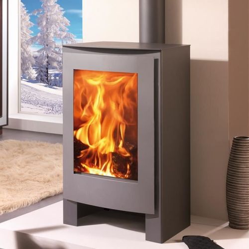 PANADERO Nevada Poele a bois 12.4 kW - Bûches jusqu'a 50 cm - Rendement 75.3 % - Pour volume de 380 m3 -EcoDesign 2022