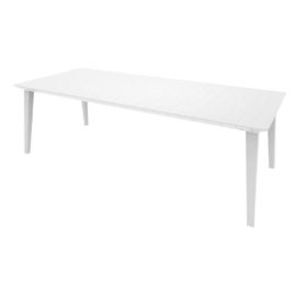 Table Design Contemporain 240cm Blanc - Allibert By Keter - 6 A 10 Personnes Avec Allonge - Lima