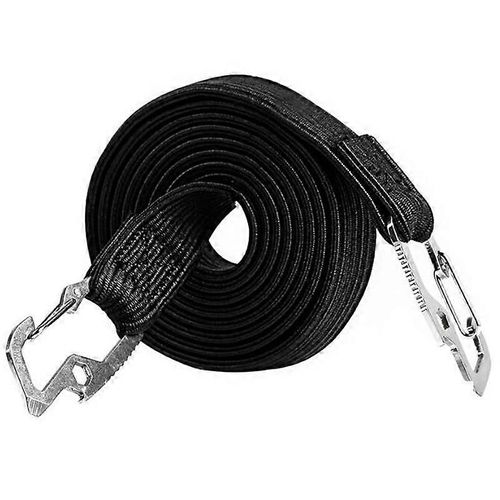 Sangle De Bagage De Vélo, Sangles De Cordon Élastique Bagage De Vélo Corde Fixe Sangle D'arrimage Avec Crochets-Noir-2m