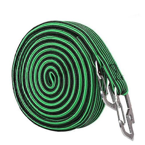Sangle De Bagage De Vélo, Sangles De Cordon Élastique Bagage De Vélo Corde Fixe Sangle D'arrimage Avec Crochets-Vert-4m
