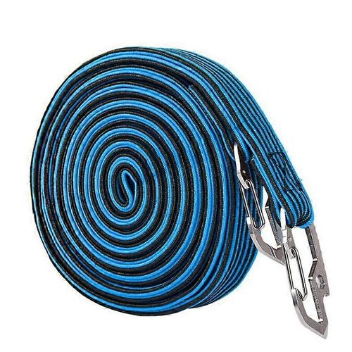 Sangle De Bagage De Vélo, Sangles De Cordon Élastique Bagage De Vélo Corde Fixe Sangle D'arrimage Avec Crochets-Bleu-4m