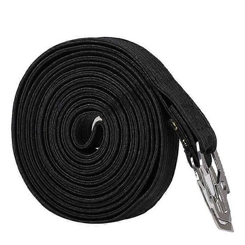 Sangle De Bagage De Vélo, Sangles De Cordon Élastique Bagage De Vélo Corde Fixe Sangle D'arrimage Avec Crochets-Noir-4m