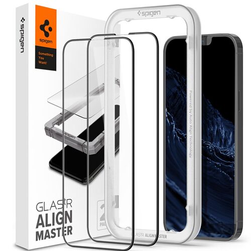 Spigen Protection d'écran en verre trempé AlignMaster Cover iPhone 13 Pro Max
