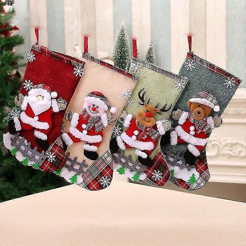 Chaussettes de Noël longues tricotées pour femmes, chaussettes chaudes d'hiver en tricot pour filles et femmes, chaussettes hautes au-dessus du genou-enfants-bonhomme de neige-femme