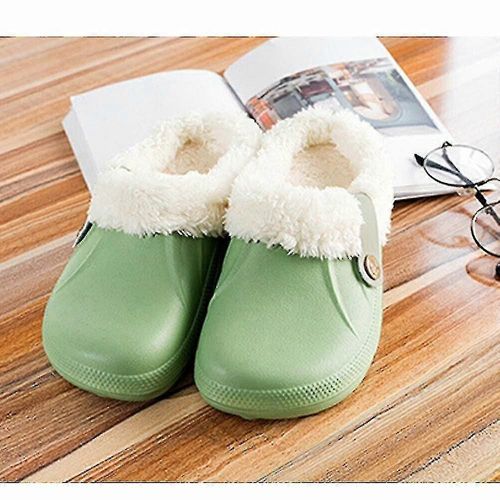 Femmes Confortable Hiver Chaud Sabots Pantoufles Imperméable Intérieur Peluche Maison Chaussures Taille-Adulte-42-43-Femme