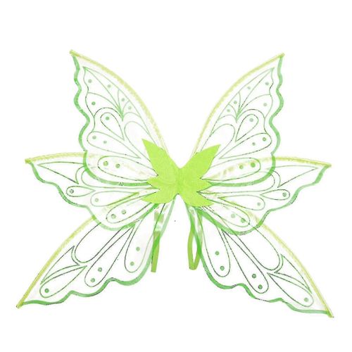 Ailes De Papillon, Ailes De Fée, Ailes De Papillon Pour Femmes, Ailes De Fées Pour Filles Adultes, Ailes De Fées Féminines Ailes D'ange Scintillantes Cosplay D'halloween-Adulte-Vert2-Unisexe