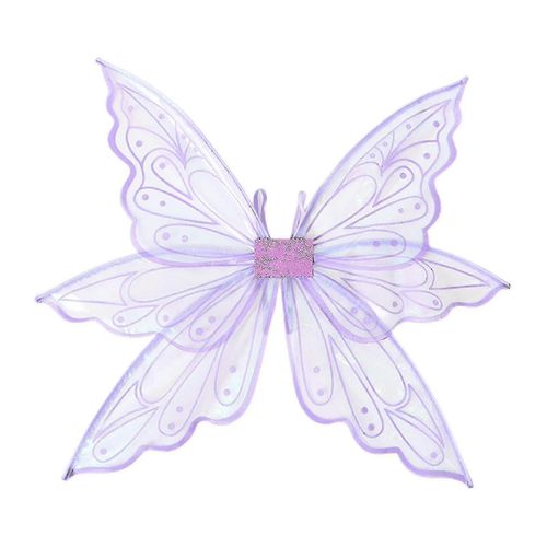 Ailes De Papillon, Ailes De Fée, Ailes De Papillon Pour Femmes, Ailes De Fées Pour Filles Adultes, Ailes De Fées Féminines Ailes D'ange Scintillantes Cosplay D'halloween-Adulte-Violet-Unisexe