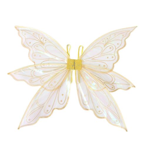 Ailes De Papillon, Ailes De Fée, Ailes De Papillon Pour Femmes, Ailes De Fées Pour Filles Adultes, Ailes De Fées Féminines Ailes D'ange Scintillantes Cosplay D'halloween-Adulte-Or-Unisexe
