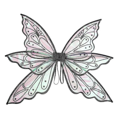 Ailes De Papillon, Ailes De Fée, Ailes De Papillon Pour Femmes, Ailes De Fées Pour Filles Adultes, Ailes De Fées Féminines Ailes D'ange Scintillantes Cosplay D'halloween-Adulte-Dorure Au Fil Noir-Unisexe
