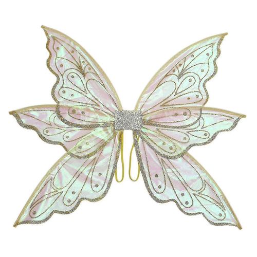 Ailes De Papillon, Ailes De Fée, Ailes De Papillon Pour Femmes, Ailes De Fées Pour Filles Adultes, Ailes De Fées Féminines Ailes D'ange Scintillantes Cosplay D'halloween-Adulte-Dorure À L'or-Unisexe