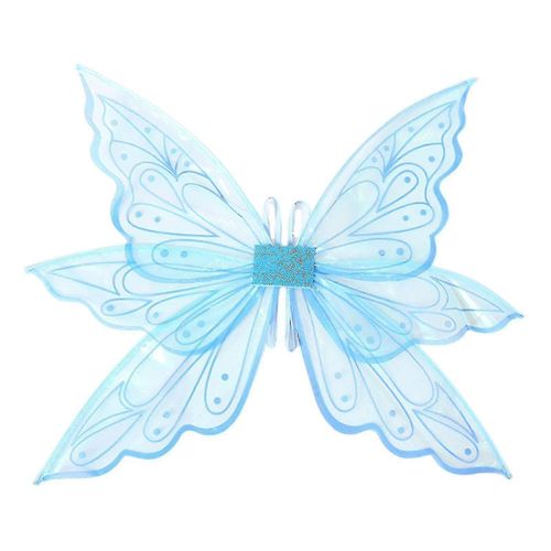 Ailes De Papillon, Ailes De Fée, Ailes De Papillon Pour Femmes, Ailes De Fées Pour Filles Adultes, Ailes De Fées Féminines Ailes D'ange Scintillantes Cosplay D'halloween-Adulte-Bleu-Unisexe