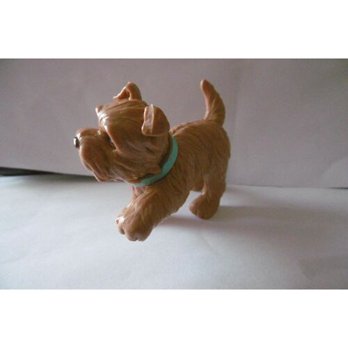 Figurine Chien - York - 2-01 - Collier Bleu