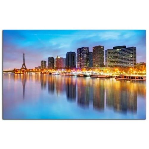 Tableau toile deco Paris de Nuit 120x80 cm