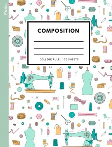 Meab Composition Notebook: 7 1/2" 9 3/4", 100 Sheets, College Rule, Get Better Grades, Study Notebook, Standard School Notebook, Composition Size Notebook