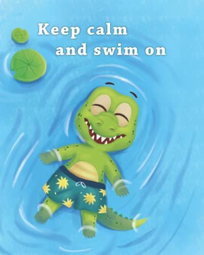 Crocodile Swimming Notebook: A Fun 8x10 Notebook For Kids, Students, Swimmers, Animal Lovers, Alligator Or Reptile Fans.