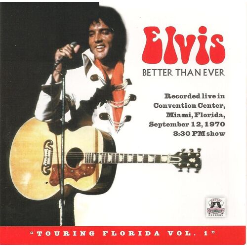 Elvis Presley Better Than Ever Cd Miami 12/9/70 Evening Show !