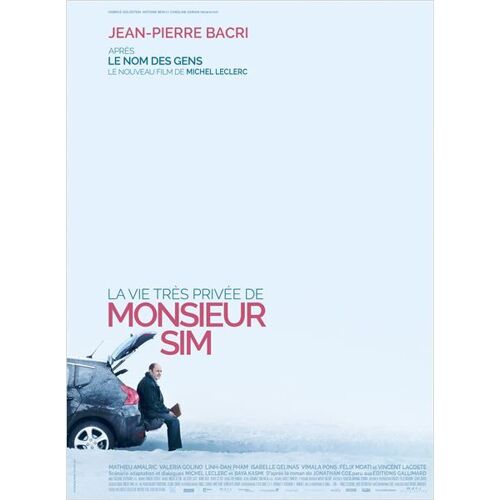 La Vie Très Privée De Monsieur Sim -Véritable Affiche De Cinéma Pliée-Format 120x160 Cm -De Michel Leclerc Avec Jean-Pierre Bacri, Mathieu Amalric, Valeria Golino, Vincent Lacoste, Félix Moati - 2015
