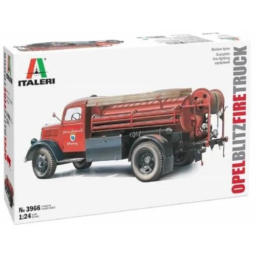 Italeri - Maquette Camion Opel Blitz Fire Truck |Italeri|3966| 1:24 Maquette Char Promo - Ref : 15285-Italeri