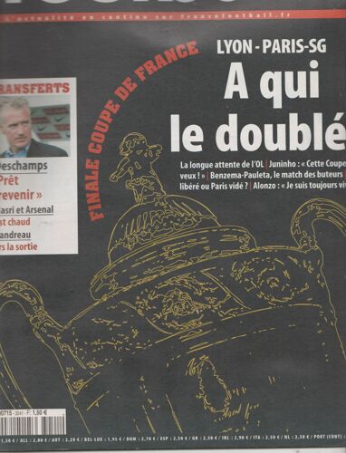 France Football 3241bis  N° 3241 : Lyon-Paris Sg A Qui Le Doublé ?