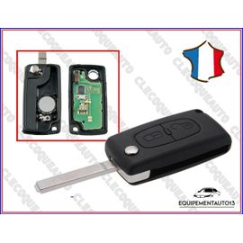 Clé Électronique Vierge 0536 Fsk Pour Citroen C3 Phase 2 Ds3 Berlingo 2 Boutons