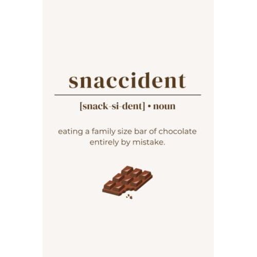 Snaccident Notebook: Funny Lined Journal Coworker Notebook