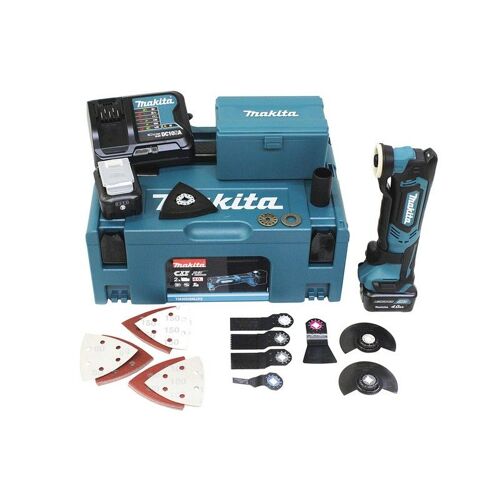 Makita Découpeur-ponceur multifonctions 10,8V, 2x Batterie 4Ah, Chargeur DC10SB - TM30DSMJX5