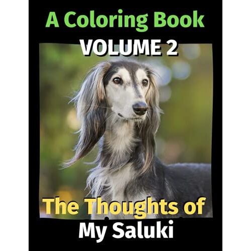 The Thoughts Of My Saluki: A Coloring Book Volume 2