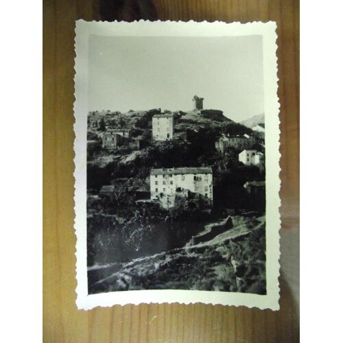 Photo Année 1951 À Bord Dentelé.La Tour Carrée De Nonza.Dimensions 9x6cm.