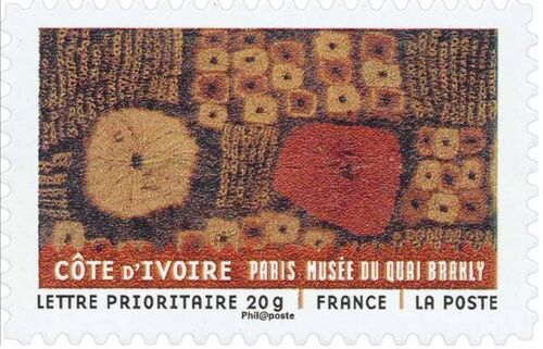 Timbre Oblitéré Cote D'ivoire Musée Du Quai Branly
