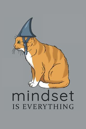 Funny Cat With Aluminium Hat Irony Satire Conspiracy Mindset Opinion Quote: Notebook - Funny Mindset Phrase Whiteness Gift, Gift Idea - A5 (6x9) - 120 ... Book, Sketch, Planner, Birthday, Funny, Sweet