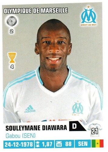 N° 196 - Image Panini Foot 2013 / 2014 - Souleymane Diawara - Marseille