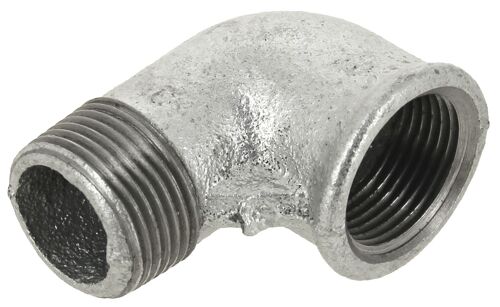 Coude 90° mâle-femelle galva 92 - VIRFOLLET