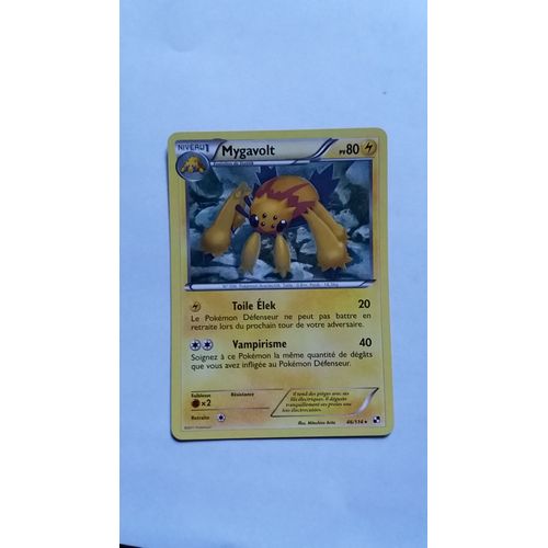 Carte Pokémon Mygavolt 46/114 Noir & Et Blanc Rare Fr Neuve