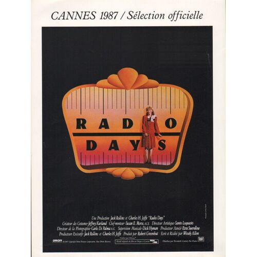 Radio Days : Synopsis - De Et Avec Woody Allen, Avec Dianne Wiest, Mia Farrow