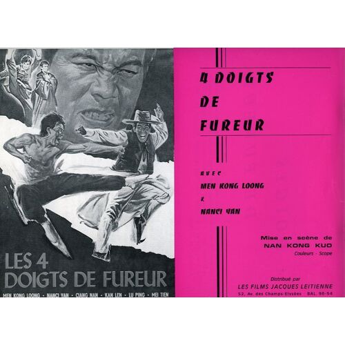 4/Quatre Doigts De Fureur : Synopsis - Joseph / Nan Kong Kuo, Chiang-Lung Wen, Nancy Yen, Nan Chiang