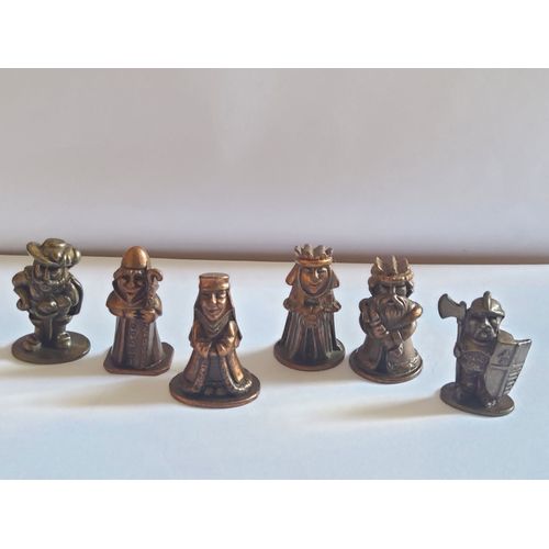 6 X Kinder Metal K98 La Ville Medieval ( Série Complète)