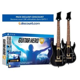 Pack Jeu Guitar Hero + 2 Guitares Sur Ps4