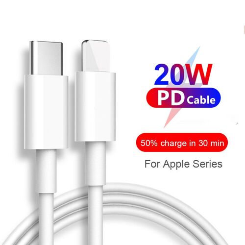 2M Câble USB C vers Lightning pour iPhone Se 12 12 Mini Pro Max 11 Pro XS Max XR 8 Plus iPad