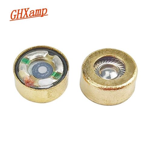 haut-parleur pour écouteurs intra-auriculaires, 8mm, 16ohm, plaqué or, Film titane, réparation de casque, pièces Audio Nipseyteko