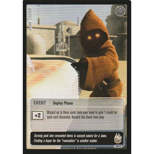 Carte Trading Cards Game Jedi Knights - N° 104 U