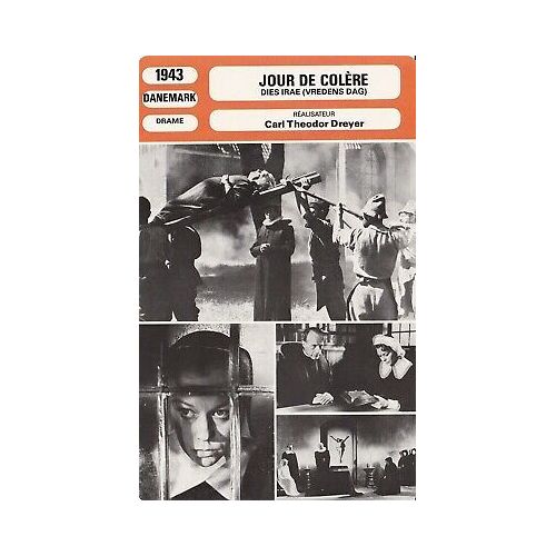 Fiche Monsieur Cinema Jour De Colère (1943)