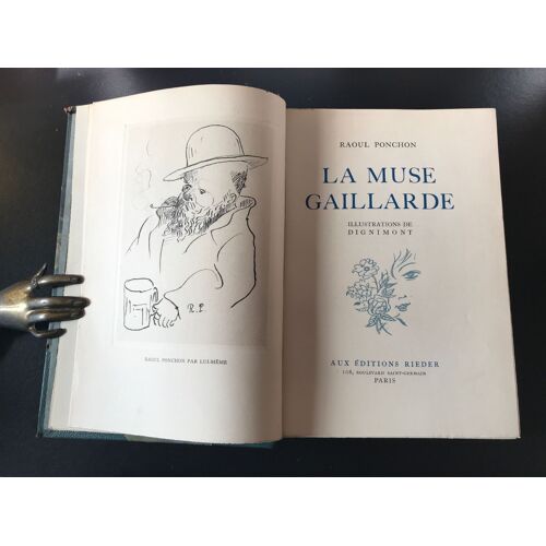 Raoul Ponchon - La Muse Gaillarde - Aquarelles De Dignimont - Exemplaire Sur Vélin Blanc - Agréable Reliure Chagrin (Éditions Rieder 1939)
