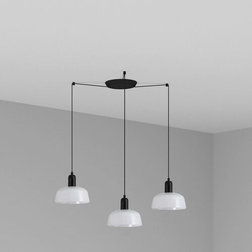 Faro Tatawin Petite Suspension À 3 Lumières En Grappe Blanche