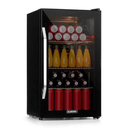 Réfrigérateur - Klarstein Beersafe Xxl Onyx - 3 Grilles En Métal Porte En Verre Onyx