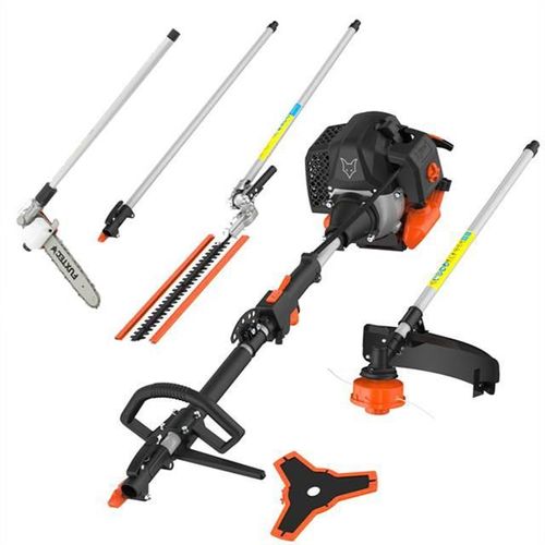 Débroussailleuse thermique 5 en 1 Multitool FUXTEC FX-MT252ER avec élagueuse sur perche inclinable