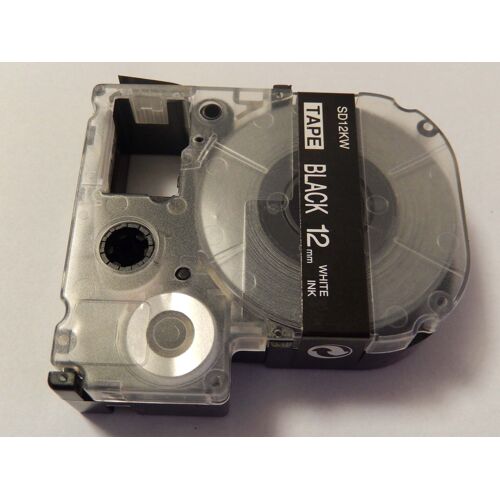 Cassette ? ruban vhbw 12 mm pour Epson Label Manager LM-700. Remplace: LC-4BWV, SD12KW.