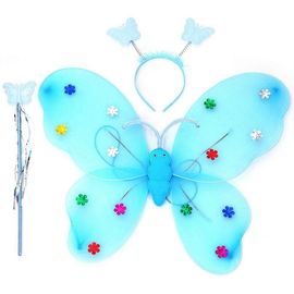 Jupe Tutu À Ailes Clignotantes Pour Femmes Et Filles, Jeu De Rôle, Mignon, Bandeau Lumineux Led, Bâton De Fée, Robe Cosplay De Noël Et D'halloween