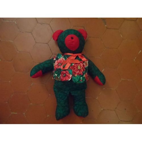 Ours En Tissu Multicolore Bouchara 