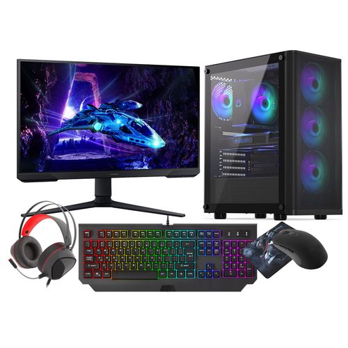 VIST PC Gaming Core i5-14400F - RAM 32Go - NVIDIA GeForce 5060 - SSD 1To - LCD 24" 180Hz - W11